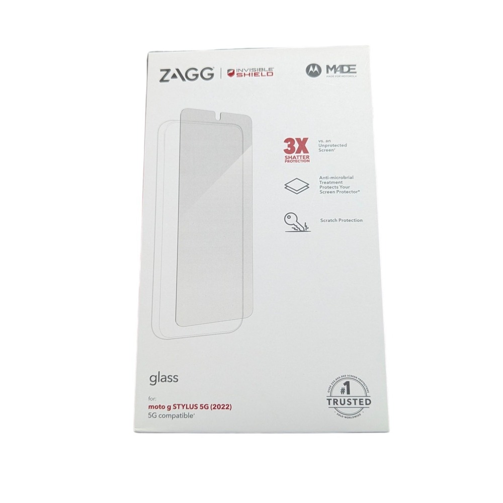 Z5N Zagg Invisible Shield Glass Screen Protector for Moto G Stylus 5G‎ (2022)